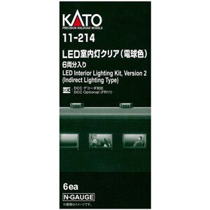 Kato N Gauge 11-214 Clear Led Interior Light (Bulb Color) 6-Car Set Train Kato N Gauge 11-214 Clear Led Interior Light (Bulb Color) 6-Car Set Train