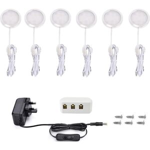 Vlio Under Cabinet Light Kit, Set Of 6, Led Puck Lights, 15w, 1500lm, Warm Disc Vlio Under Cabinet Light Kit, Set Of 6, Led Puck Lights, 15w, 1500lm, Warm Disc