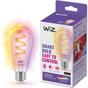 Wiz Smart Colour Filament Vintage Bulb, E27, 4.9w, Connected Wifi Works With Al Wiz Smart Colour Filament Vintage Bulb, E27, 4.9w, Connected Wifi Works With Al