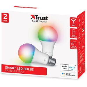 Trust Wifi B22 Smart Bulb, Colour Changing Light Bulb, Works With Alexa And Goo Trust Wifi B22 Smart Bulb, Colour Changing Light Bulb, Works With Alexa And Goo