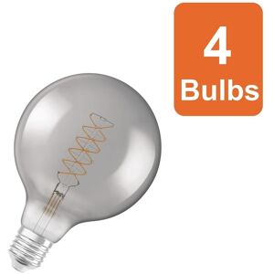 Osram Vintage 1906 Globe 125 30 Filament Dim Lamp 7.8w 818 Smoke E27 4 Pack Osram Vintage 1906 Globe 125 30 Filament Dim Lamp 7.8w 818 Smoke E27 4 Pack