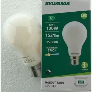 10 X Sylvania 12 Watt 100 Watt Bc Bayonet Gls Dimmable 0028608 1521lm 2700k 100w 10 X Sylvania 12 Watt 100 Watt Bc Bayonet Gls Dimmable 0028608 1521lm 2700k 100w
