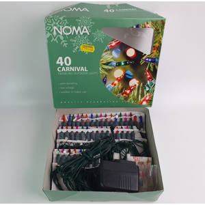 Christmas Noma 40 Carnival Twinkling Indoor Outdoor Lights Multicoloured String Christmas Noma 40 Carnival Twinkling Indoor Outdoor Lights Multicoloured String