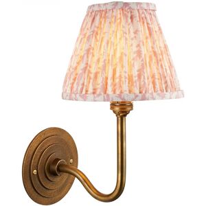 Wall Light Brass Halo Swan Patina Peach Endon 115465 Wall Light Brass Halo Swan Patina Peach Endon 115465