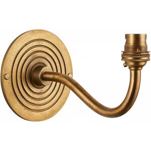 Wall Light Brass Ripple Curve Patina Fitting Only Endon 113593 Wall Light Brass Ripple Curve Patina Fitting Only Endon 113593