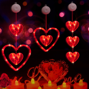 Does Not Apply 3-Pack Heart Shaped Lights For Valentines Decorations, Battery Operated Led Red Does Not Apply 3-Pack Heart Shaped Lights For Valentines Decorations, Battery Operated Led Red