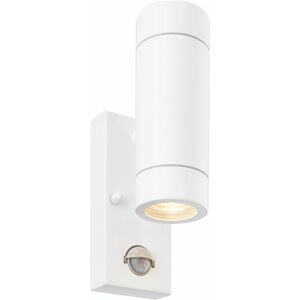Saxby Lighting Saxby Palin Pir 2lt Gloss White Ip44 Wall Up/down Light 7w - 75440 Saxby Lighting Saxby Palin Pir 2lt Gloss White Ip44 Wall Up/down Light 7w - 75440