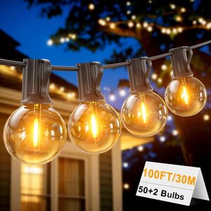 loniuto 100ft/30m Festoon Lights Mains Powered, Outdoor String Lights With 50+2 G40 270 loniuto 100ft/30m Festoon Lights Mains Powered, Outdoor String Lights With 50+2 G40 270
