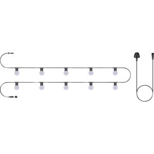 Eagle Festoon String Lights Outdoor Gazebo Ip44 Frosted Multi Colour - 10 Lamps - 10m Eagle Festoon String Lights Outdoor Gazebo Ip44 Frosted Multi Colour - 10 Lamps - 10m