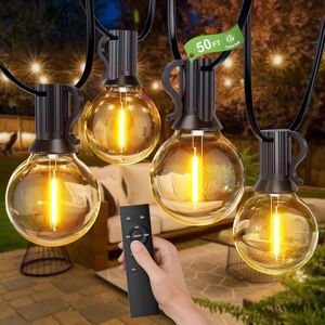Miootly Outdoor Festoon Lights Remote Control- 2500k Warm White, 15m/50ft Water Miootly Outdoor Festoon Lights Remote Control- 2500k Warm White, 15m/50ft Water
