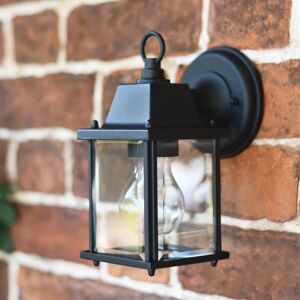 Black Country Metal Works Deluxe Black Contemporary "Foursquare" Outdoor Top Fix Wall Light Black Country Metal Works Deluxe Black Contemporary "Foursquare" Outdoor Top Fix Wall Light