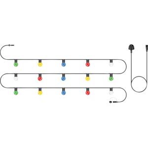 Eagle Festoon String Lights Outdoor Gazebo Ip44 Frosted Mixed Colour - 15 Lamps - 10m Eagle Festoon String Lights Outdoor Gazebo Ip44 Frosted Mixed Colour - 15 Lamps - 10m