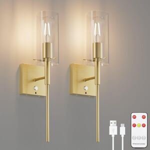 2 X Wireless Battery Wall Light With Remote Control, 6000 Mah Battery Wall Light 2 X Wireless Battery Wall Light With Remote Control, 6000 Mah Battery Wall Light