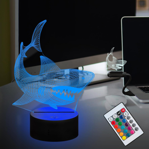 Does Not Apply Shark Ocean Fish For Kid 3d Visual Led Night Light Usb Touch Remote Control 16 C Does Not Apply Shark Ocean Fish For Kid 3d Visual Led Night Light Usb Touch Remote Control 16 C