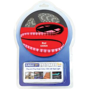 Eagle 12v Ip65 Single Colour Led Tape Light Kit 5m In-Line Psu Colour Red Eagle 12v Ip65 Single Colour Led Tape Light Kit 5m In-Line Psu Colour Red