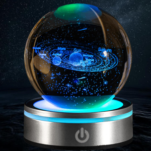 Does Not Apply 3d Solar System Crystal Ball, Crystal Ball With Led Colourful Night Light, Glass Does Not Apply 3d Solar System Crystal Ball, Crystal Ball With Led Colourful Night Light, Glass