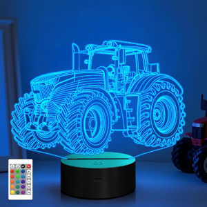Does Not Apply 3d Tractor Night Light, Truck Illusion Optical Hologram Bedside Led Lamp With16 Does Not Apply 3d Tractor Night Light, Truck Illusion Optical Hologram Bedside Led Lamp With16