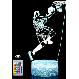 Does Not Apply Basketball 3d Lamp Birthday Gift Night Light,16 Colors Changing &remote Control Does Not Apply Basketball 3d Lamp Birthday Gift Night Light,16 Colors Changing &remote Control