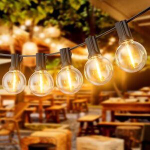 dotrvmp Dotrvmp Led Outdoor String Lights 50ft/15m Festoon Lights With Shatterproof G40 dotrvmp Dotrvmp Led Outdoor String Lights 50ft/15m Festoon Lights With Shatterproof G40