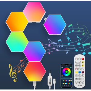 Does Not Apply Led Panel Hexagon Wall Lamp, Intelligent Hexagonal Lights Touch Control Rgb Lamp Does Not Apply Led Panel Hexagon Wall Lamp, Intelligent Hexagonal Lights Touch Control Rgb Lamp