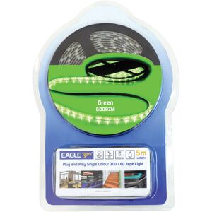 Eagle 12v Ip65 Single Colour Led Tape Light Kit 5m In-Line Psu Colour Green Eagle 12v Ip65 Single Colour Led Tape Light Kit 5m In-Line Psu Colour Green