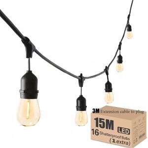 Meidaoduo 15m Festoon Lights Outdoor Ip65 50ft Outdoor String Lights With 15+1 Meidaoduo 15m Festoon Lights Outdoor Ip65 50ft Outdoor String Lights With 15+1