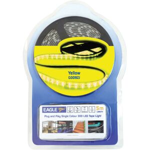 Eagle 12v Ip65 Single Colour Led Tape Light Kit 5m In-Line Psu Colour Yellow Eagle 12v Ip65 Single Colour Led Tape Light Kit 5m In-Line Psu Colour Yellow