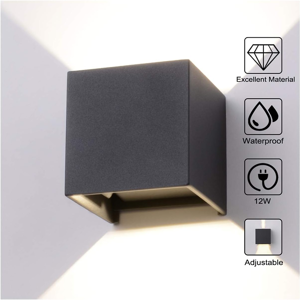 Does Not Apply 12 W Led Wall Light Outdoor Wall Lamp Waterproof With Adjustable Beam Angle 4000 Does Not Apply 12 W Led Wall Light Outdoor Wall Lamp Waterproof With Adjustable Beam Angle 4000