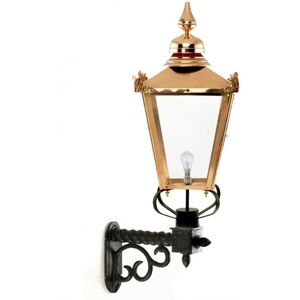 Black Country Metal Works 115cm Victorian Traditional Lantern & Aluminium Bracket - Black Wall Mounted Black Country Metal Works 115cm Victorian Traditional Lantern & Aluminium Bracket - Black Wall Mounted