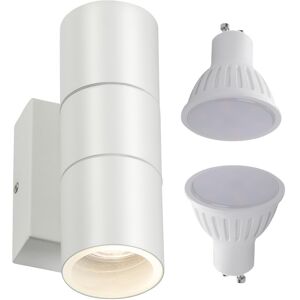 Knightsbridge Led Double Gu10 External Yard Dusk Dawn Sensor Spot Wall Light Up Down Security Knightsbridge Led Double Gu10 External Yard Dusk Dawn Sensor Spot Wall Light Up Down Security