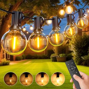 yeeklab Led Outdoor String Lights With Remote Control 15m/50ft, Festoon Lights With 25+ yeeklab Led Outdoor String Lights With Remote Control 15m/50ft, Festoon Lights With 25+