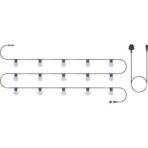 Eagle Festoon String Lights Outdoor Gazebo Ip44 - Frosted Cool White - 15 Lamps - 10m Eagle Festoon String Lights Outdoor Gazebo Ip44 - Frosted Cool White - 15 Lamps - 10m