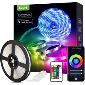 Lepro Led Strip Lights 5m, Works With Alexa And Google Assistant, Smart Wifi Rg Lepro Led Strip Lights 5m, Works With Alexa And Google Assistant, Smart Wifi Rg