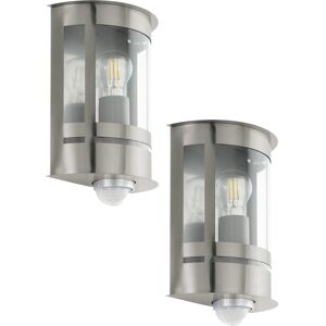 Loops 2 Pack Outdoor Wall Light - Modern Wall Light IP44 Stainless Steel Loops 2 Pack Outdoor Wall Light - Modern Wall Light IP44 Stainless Steel