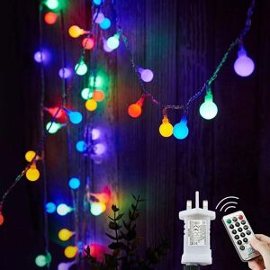 Lezonic Globe String Lights Mains Powered, 20m/65ft 200 Led Fairy Lights Plug In Waterp Lezonic Globe String Lights Mains Powered, 20m/65ft 200 Led Fairy Lights Plug In Waterp