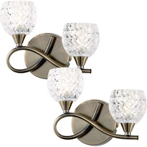 Brass Twin Wall Light with Dimming - Wall Light Brass Twin Wall Light with Dimming - Wall Light