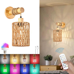 Does Not Apply Wooden Indoor Wall Light With Remote Control Battery Light Bulb Vintage Wall Lam Does Not Apply Wooden Indoor Wall Light With Remote Control Battery Light Bulb Vintage Wall Lam