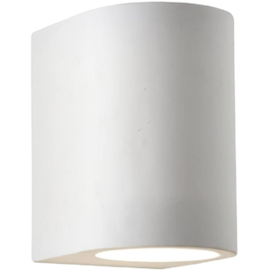 Does Not Apply White Plaster Curved Cylinder Up & Down Wall Light Height 150mm X Width 100mm X Does Not Apply White Plaster Curved Cylinder Up & Down Wall Light Height 150mm X Width 100mm X