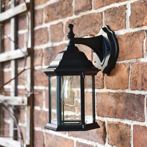 Black Country Metal Works "Hexagonal" Aluminium Top Fix Wall Lantern Outdoor Garden Lighting - Ip44 18cm Black Country Metal Works "Hexagonal" Aluminium Top Fix Wall Lantern Outdoor Garden Lighting - Ip44 18cm