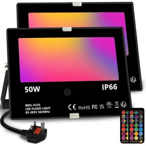 Bhochy Led Floodlight Outdoor 50w, Colour Changing Flood Lights With Remote Con Bhochy Led Floodlight Outdoor 50w, Colour Changing Flood Lights With Remote Con