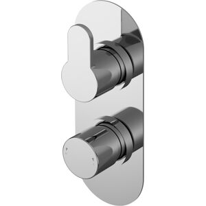 Balterley Pride Round Concealed Thermostatic Twin Shower Valve 1 Outlet - Chrome Balterley Pride Round Concealed Thermostatic Twin Shower Valve 1 Outlet - Chrome