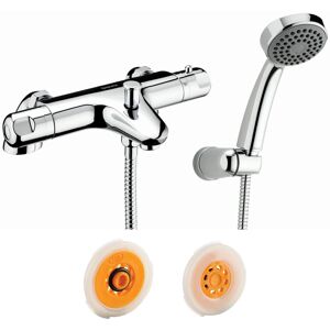 Deva Dynamic Thermostatic Bath Shower Mixer & Flow Regulator 8 Litres - Chrome Deva Dynamic Thermostatic Bath Shower Mixer & Flow Regulator 8 Litres - Chrome