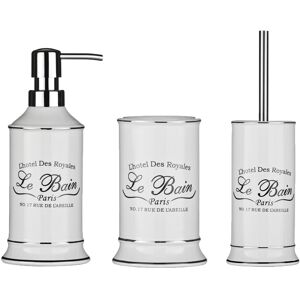 Premier Housewares 3pc Le Bain Lotion Soap Dispenser Tumbler Toilet Brush And Holder Bathroom Set Premier Housewares 3pc Le Bain Lotion Soap Dispenser Tumbler Toilet Brush And Holder Bathroom Set