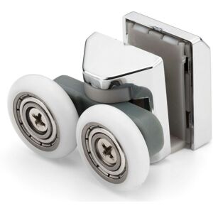 Atlas 1 X Twin Top Shower Door Rollers/runners 23mm Wheel Diameter 6mm Glass Las1 Atlas 1 X Twin Top Shower Door Rollers/runners 23mm Wheel Diameter 6mm Glass Las1