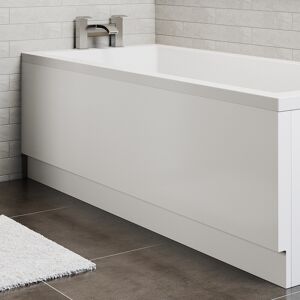 Essentials Side Front Bath Panel Universal White Gloss Strong Acrylic Modern Straight Panel Essentials Side Front Bath Panel Universal White Gloss Strong Acrylic Modern Straight Panel
