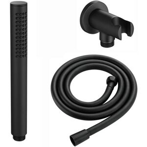 Pencil Handheld Shower Head Silicone Jet Wall Bracket Outlet Black Enki Eo018 Pencil Handheld Shower Head Silicone Jet Wall Bracket Outlet Black Enki Eo018