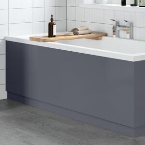Aurora 1700mm Grey Gloss Bath Panel - Modern Bathroom Aurora 1700mm Grey Gloss Bath Panel - Modern Bathroom