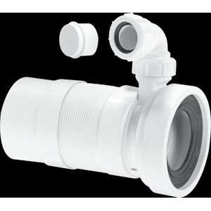 Mcalpine 97-107mm Inlet X 110mm Plain End Outlet Straight Flexible Wc Connector Mcalpine 97-107mm Inlet X 110mm Plain End Outlet Straight Flexible Wc Connector