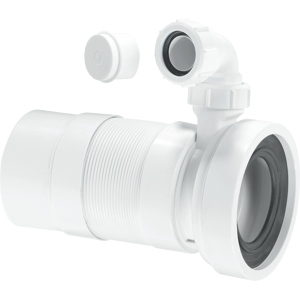 Mcalpine 97-107mm Inlet X 110mm Plain End Outlet Straight Flexible Wc Connector Mcalpine 97-107mm Inlet X 110mm Plain End Outlet Straight Flexible Wc Connector