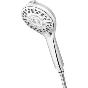 Waterpik Showerclean Pro Hand Held Shower Head & Hose Massage Chrome Qcw-663muk Waterpik Showerclean Pro Hand Held Shower Head & Hose Massage Chrome Qcw-663muk